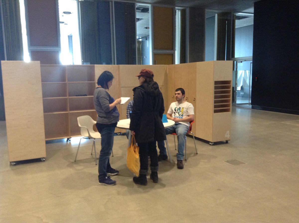 JamAarhus's tweet photo. Goldfish team testing their prototype with real users #GSJam https://t.co/lC9kXWVOJV