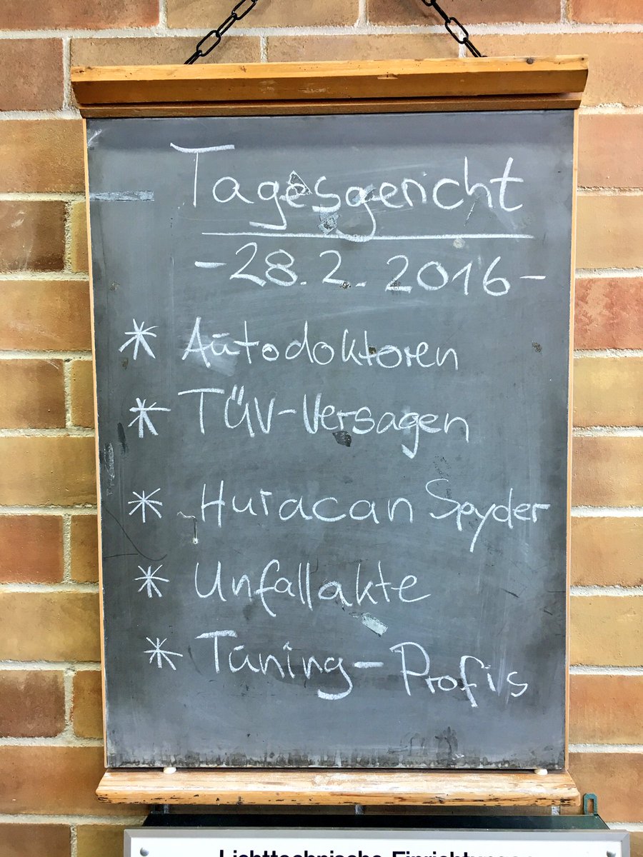 Unser 5-Gänge Menü für Sonntag, den 28.02.2016. Wohl bekommt's ab 17 Uhr! #vox #automobil