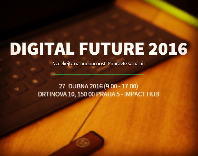 danielgamrot's tweet photo. Zbývá posledních 11h k zakoupení #earlybird vstupenky na #DigitalFuture s 1000,- Kč slevou. https://t.co/UkfmMVLD15 https://t.co/ZE54VyDiB8