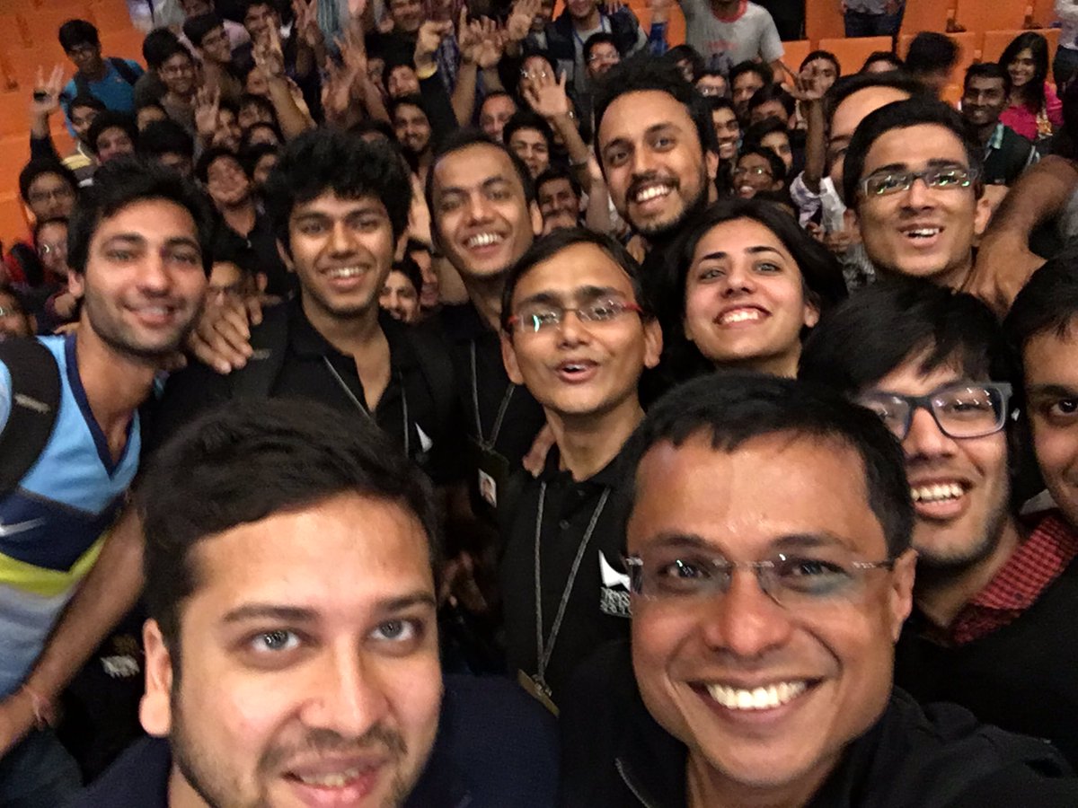 _sachinbansal's tweet image. Had a fun interaction with IIT Delhi students - with @binnybansal