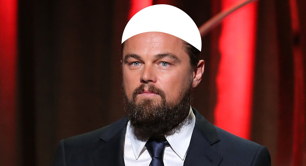 proteinshaykh's tweet photo. Brother @LeoDiCaprio, Don't worry if you don't win an oscar tonight.

Gold is haram for men anyway. https://t.co/p09fmqjig5
