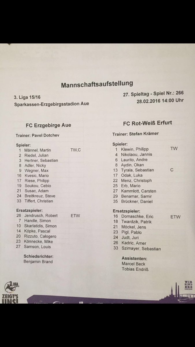 FilipTwardzik's tweet photo. Nice to see my (twin) brother back at @ROTWEISSERFURT action today after his serious neck injury #AUERWE #3*3=9 https://t.co/QtxOf6ezKd