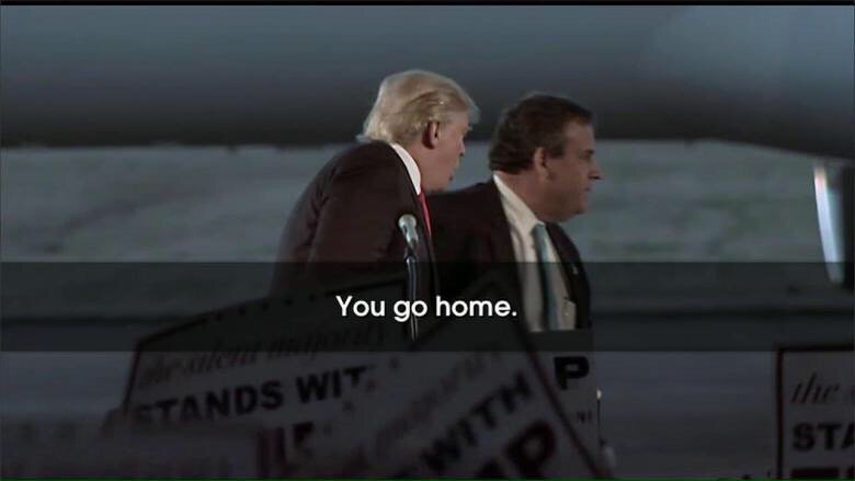Donald Trump tells Chris Christie to go home VIDEO