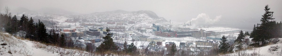 NLLaubach's tweet photo. #CornerBrook #likeablizzard #viewfromThreeBearMountainTrail #loveithere! https://t.co/cWveGfR09q