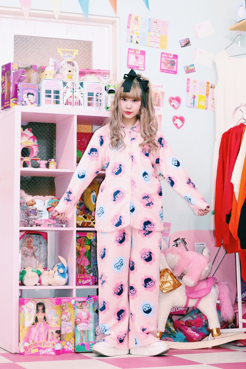 👫明日追加👫 ペコちゃん&ポコちゃん&ドッグの総柄パジャマ