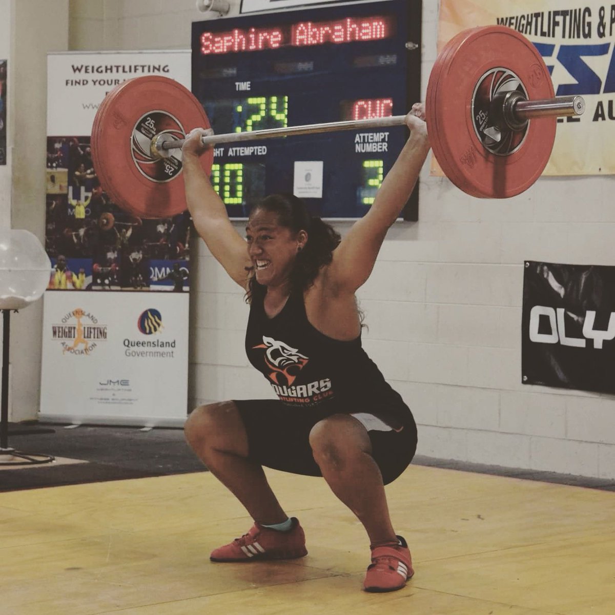 cougarslifting's tweet photo. Congratulations to Club lifter Saphire Abraham on setting national records of 70kg sn, 82kg CJ and 152 total today. https://t.co/aBpOGRZ7NF