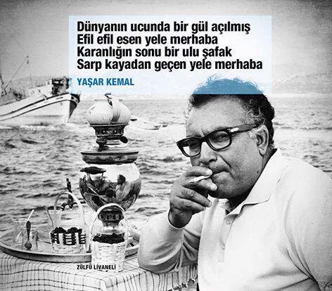 Insan evrende gövdesi kadar değil,yüreği kadar yer kaplar. #YaşarKemal
