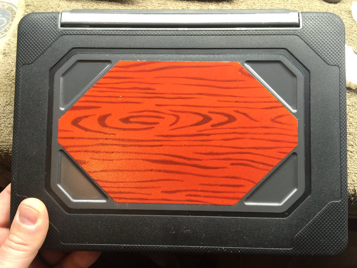 Love my Zagg case but it was too plain so I spiffed it up with some airbrushed woodgrain