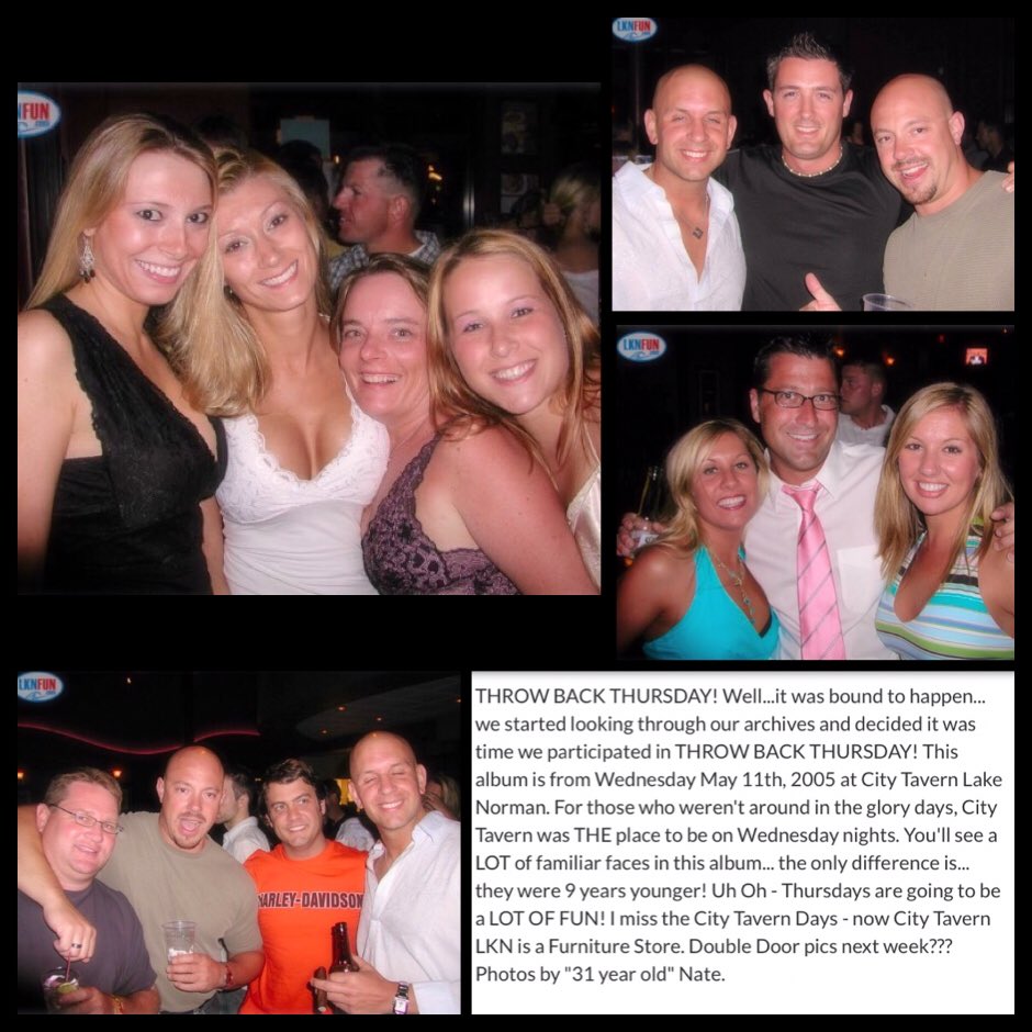AngelTaber's tweet photo. Too funny to not share! City Tavern May2005. Thx Nate for sharing aπ! #lknfun #Wednesdays #timehop #thoseclothes π³π² https://t.co/AfJXKq0NyT