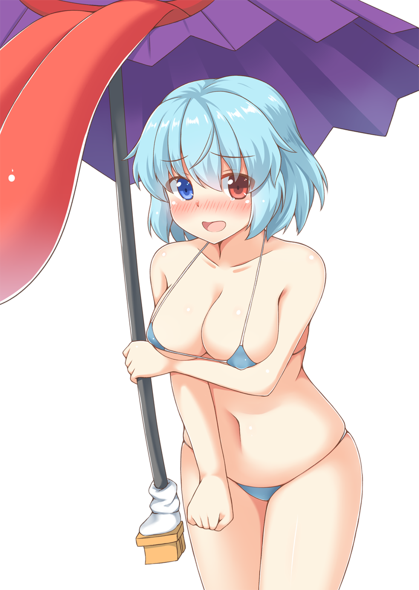 多々良小傘 「マイクロビキニ小傘 
#深夜の真剣お絵描き60分一本勝負 」|ゆれっくすのイラスト