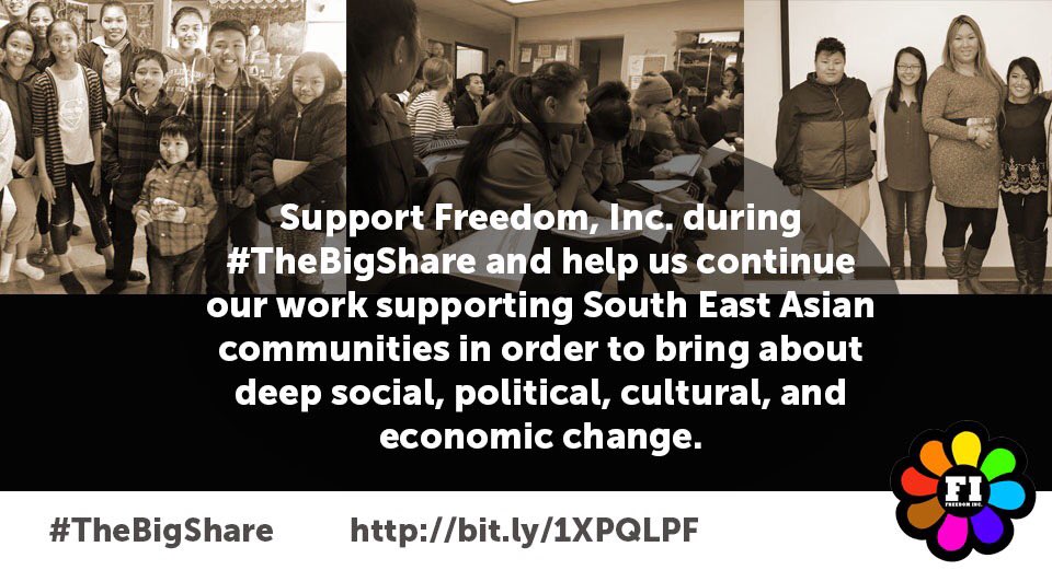 Support Freedom Inc during #TheBigShare on March 1st.
thebigshare.razoo.com/us/story/Freed…

#FreedomInc #CSWBigShare