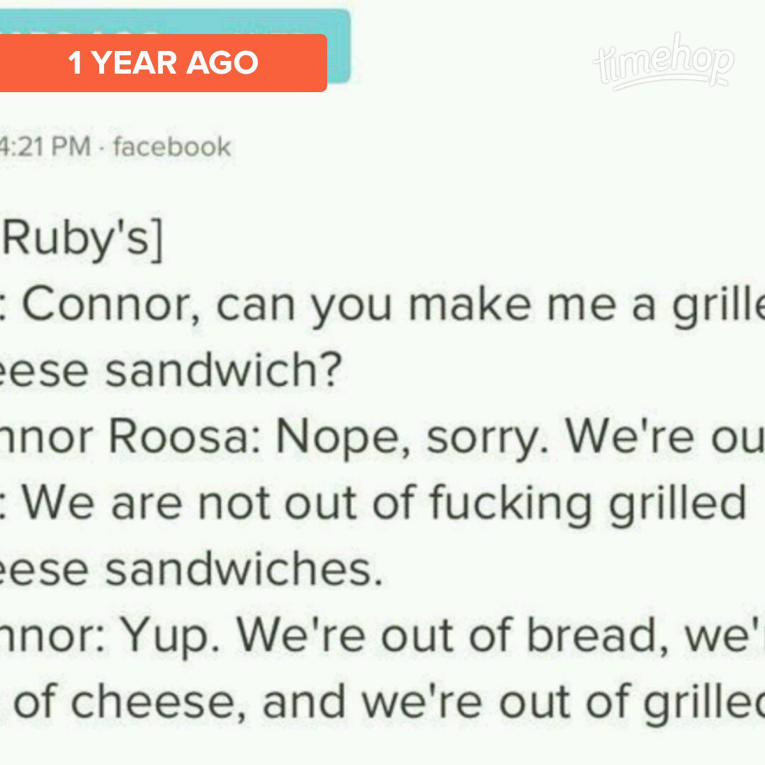 connor_roosa's tweet photo. Look at what was in my @timehop! @TifTG @connor_roosa https://t.co/yf0RF98nTj