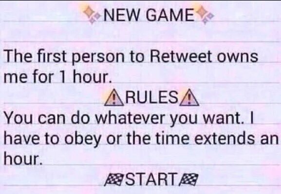 Anyone wanna retweet?