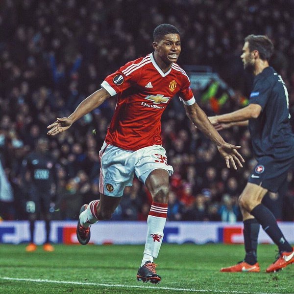 FutballTweets's tweet photo. FACT: Marcus Rashford has as many goals in EPL at Old Trafford in just one game than Falcao had an entire season. https://t.co/xibpbyf9Lp