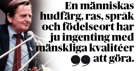 Dagens Nyheter on Twitter: "Här är några klassiska Palme-citat som ...