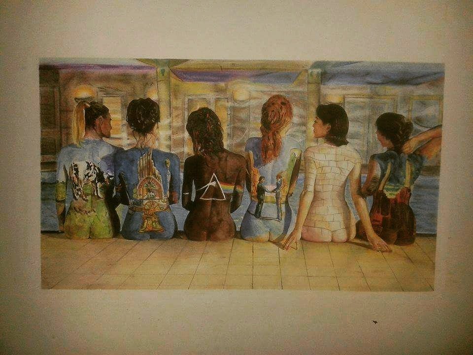 Recordando esta pintura de Pink Floyd que nos encanto realizar hace ya algún tiempo. 
#Watercolor #Pastel