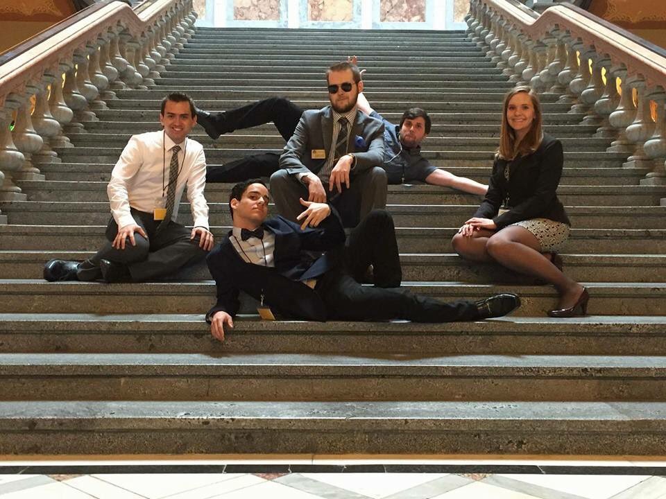 ModelILGov's tweet photo. Lt. Gov & the @SIUE crew. #MIG2016 https://t.co/I0EHlq95R3