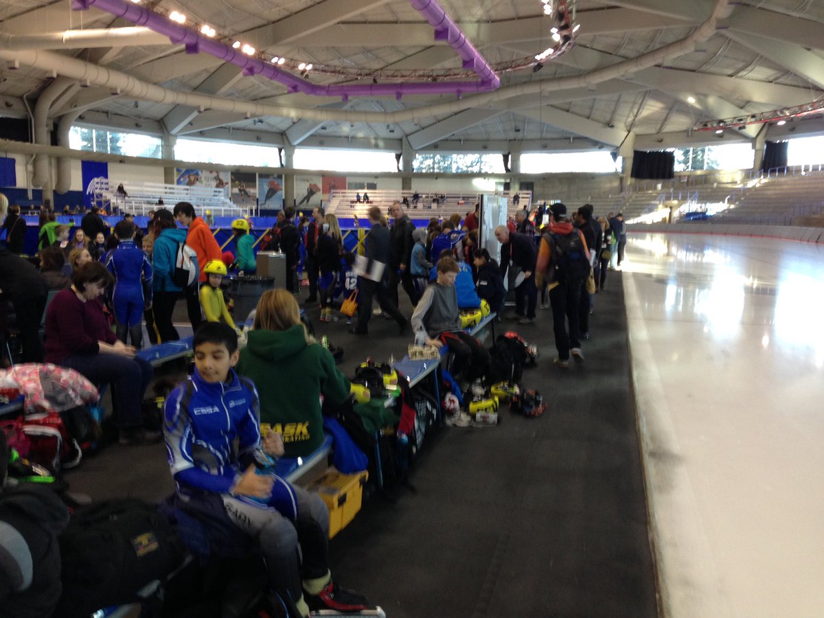 SLSSC1942's tweet photo. Day 2 at #RUFast!  Beautiful day for some short track speed skating at @theolympicoval! #SLSSC #LoveThisSport https://t.co/eeL5bdueWp