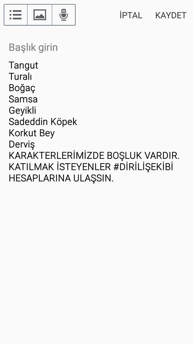 Gardaşlarim bu karekterlerimiz boştur olmak isteyen benimle irtibata geçebilir 
#dirilişekibi