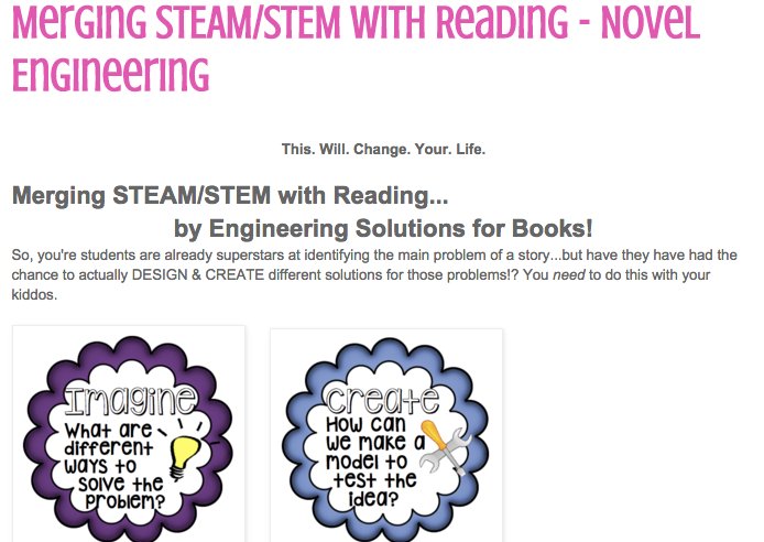NEW POST -- Merge #STEM/#STEAM with Reading! goo.gl/Vdk61k #geniushour #makers