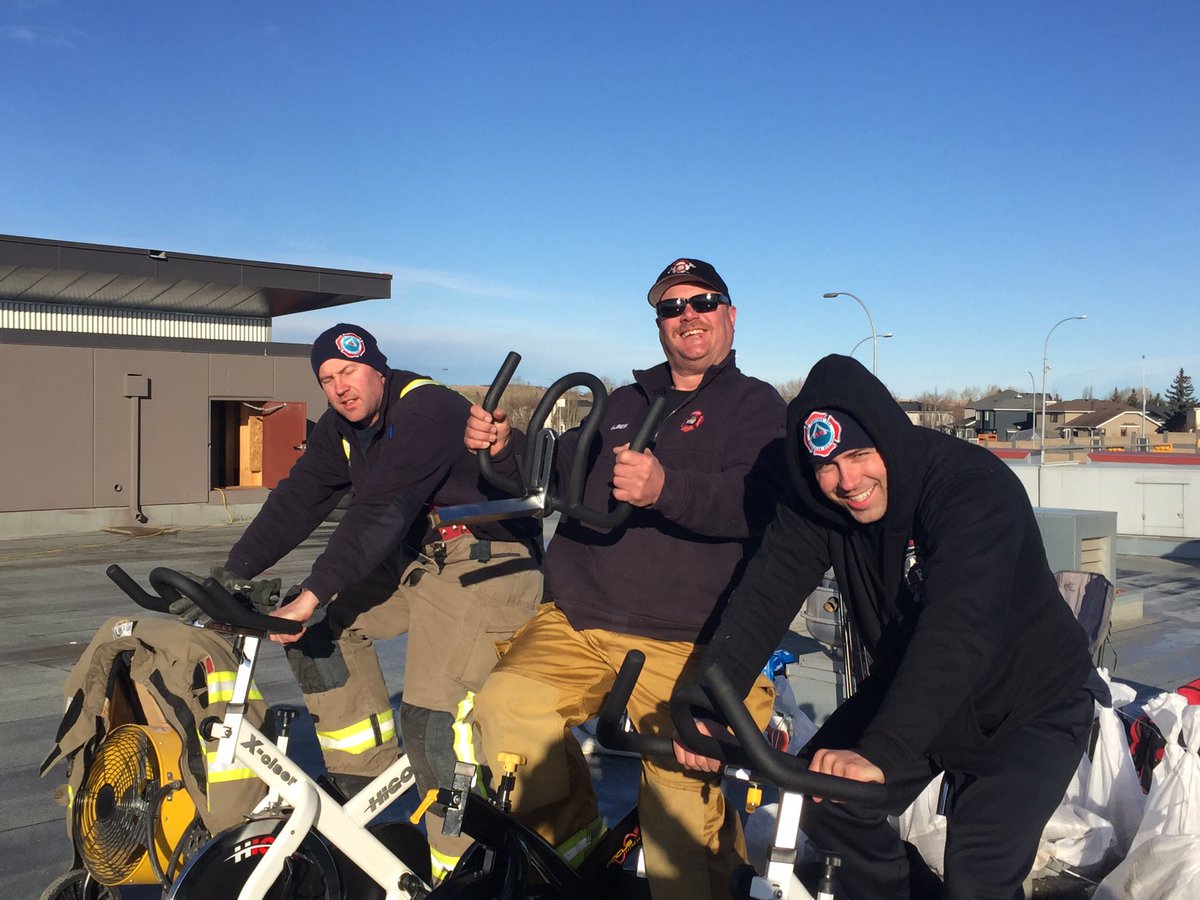 AirdrieFire4778's tweet photo. Hey @push_airdrie @katrina_ing, you should be proud! All three on bikes for the final push #bpairdrie https://t.co/vwxQb7VgX7