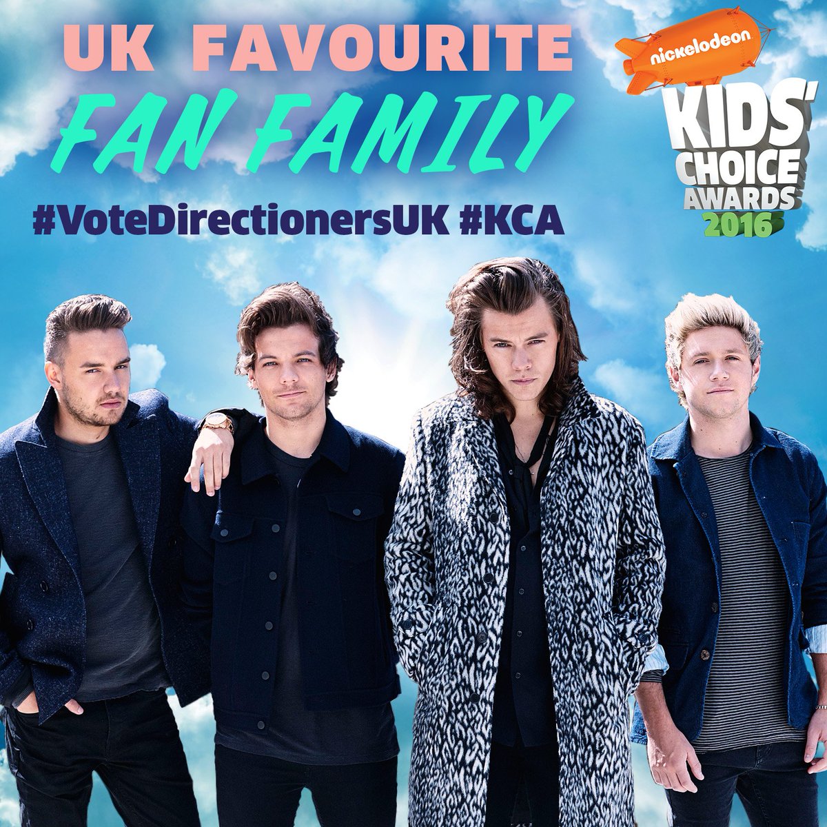 NickelodeonUK's tweet photo. If the @onedirection boys are your faves then use both hashtags #VoteDirectionersUK and #KCA... Happy Voting!!! https://t.co/IzL4pkSbwQ