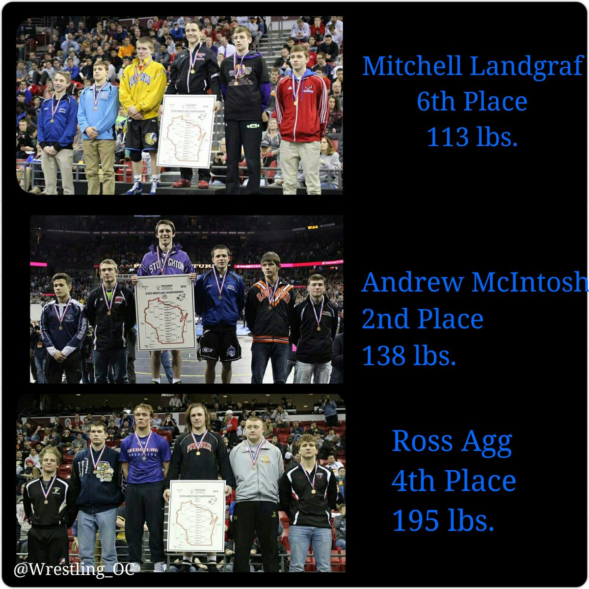 Wrestling_OC's tweet photo. Your 2016 WIAA State Place winners. Congrats on a fantastic season to all! #MadisonMindset https://t.co/QW42Bo0l0Q