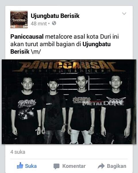 paniccausal's tweet image. Insya allah bakal ikut berugalugalan bersama band cadas lainya di acara @UB_berisik @info_DURI @IDMetalcore