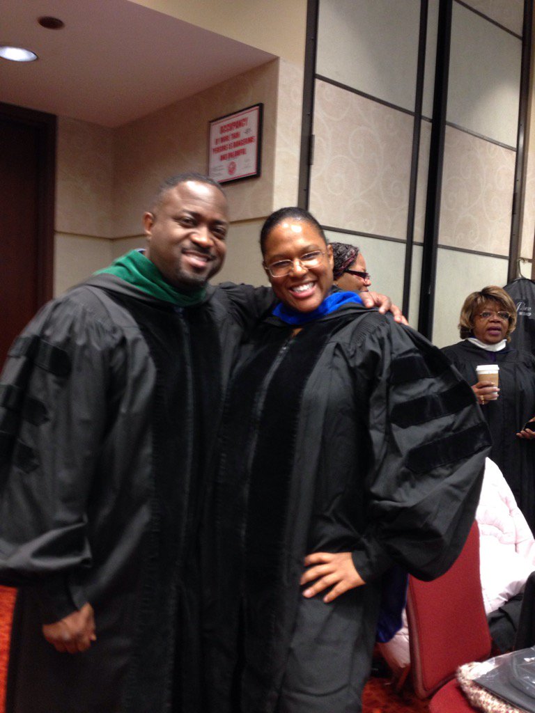 Westwood's final graduation.  Drs Smith and Fletcher.