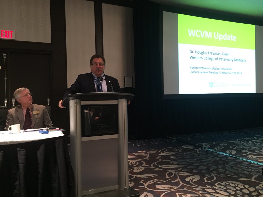 troyvet's tweet photo. Dean Freeman giving greetings to @abvma #abvma #agm. @WCVMToday https://t.co/BqzfnGy0nX