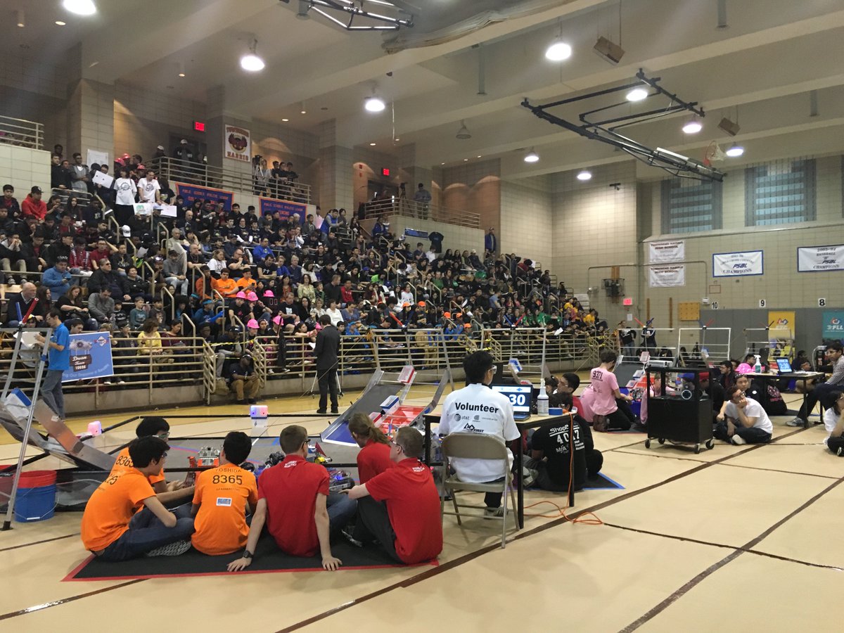 nycfirst's tweet photo. NYC/LI @FTCTeams Champs opening ceremonies #FIRSTResQ #omgrobots https://t.co/0ZhsVtdVWt