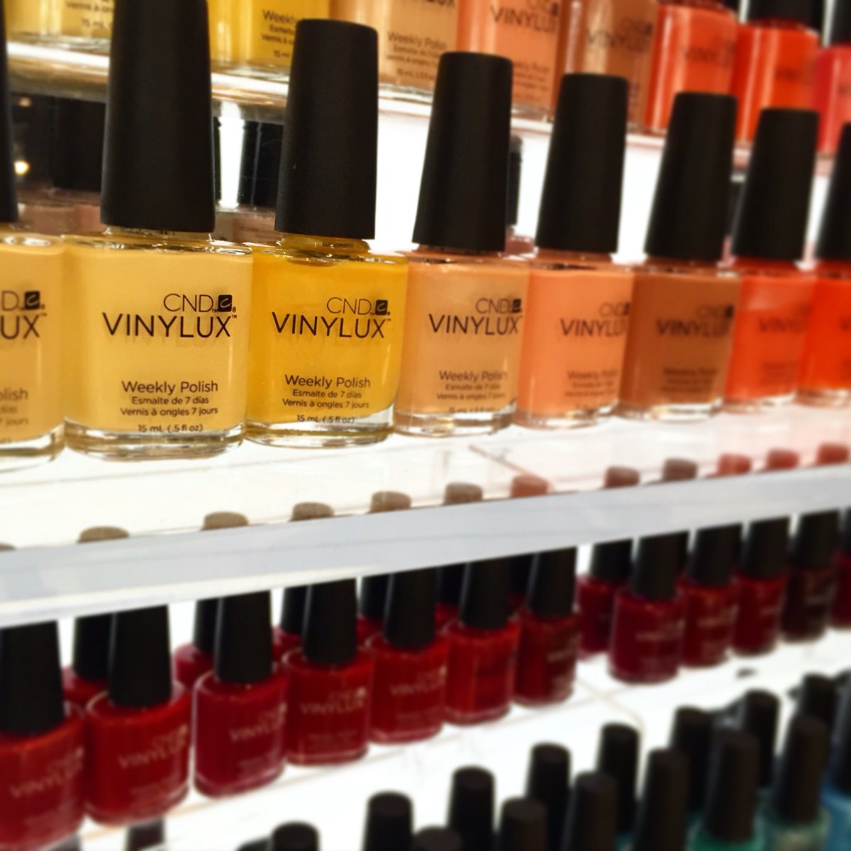 VenusBeautyS's tweet photo. Come by the @CNDCanada booth at @ABACanada and check out these amazing colours! 
#VenusABA #ABAToronto https://t.co/MBw0ER9GSt