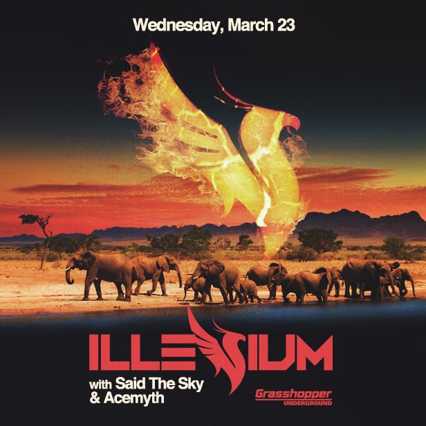 GhopUnderground's tweet photo. 🔥AnNoUnCiNg🔥 @ILLENIUMMUSIC w/ @SaidTheSky &amp; @AceMythMusic // Wed Mar 23 16 // 18+
Ticket: https://t.co/M6VUTjqLky https://t.co/pVkCBImTn5