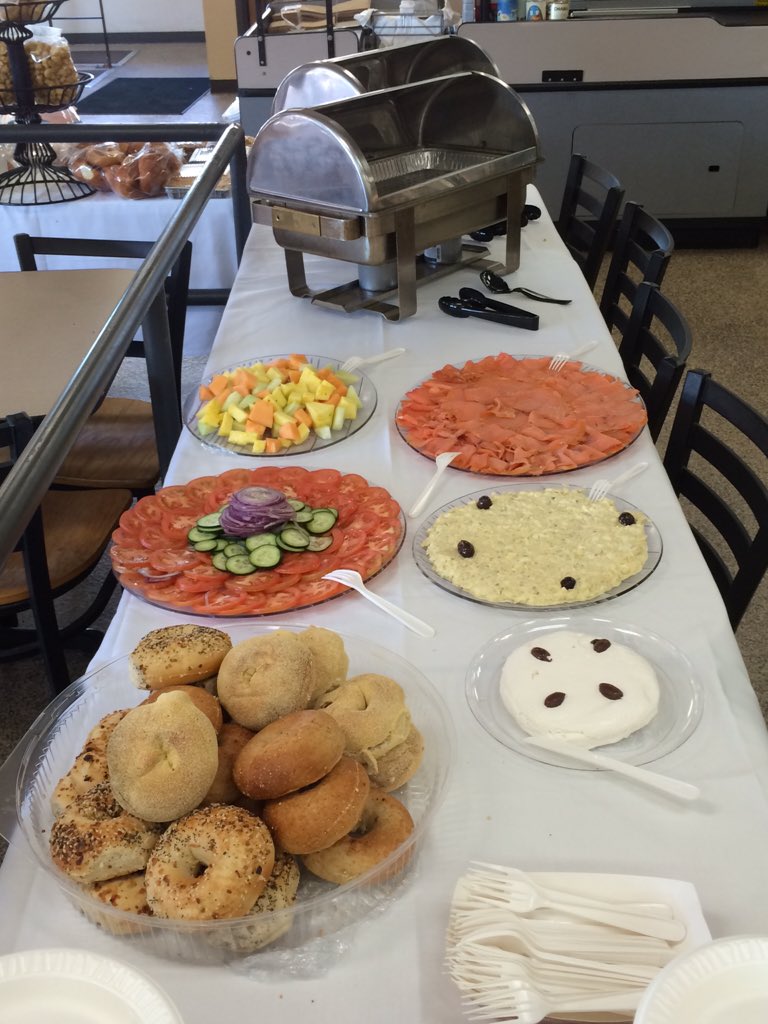 Brunch buffet is served! Stop by for all you can eat for $12.95, including coffee and OJ #SundayBrunch