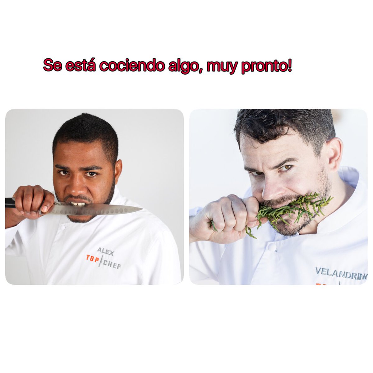 Solo os puedo decir que vamos a disfrutar! <a href="/TopChefA3/">TopChef</a> <a href="/JulioVelandrino/">Julio Velandrino</a> <a href="/saboresdelmundo/">SABORES DEL MUNDO</a> <a href="/sitioparapostre/">ARTE 5 SENTIDOS</a>