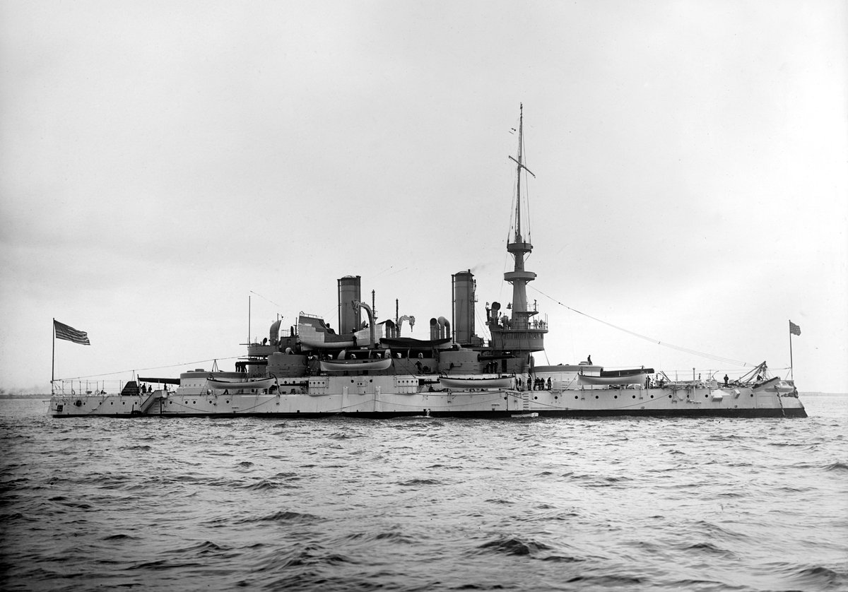 threeDivisions's tweet photo. #TodayIn #NavalHistory 1893Feb28 Philadelphia Pa. Wm Cramp &amp; Sons launches #USSIndiana (#BB1): 1st #USN #battleship. https://t.co/9J8a5HPlDZ