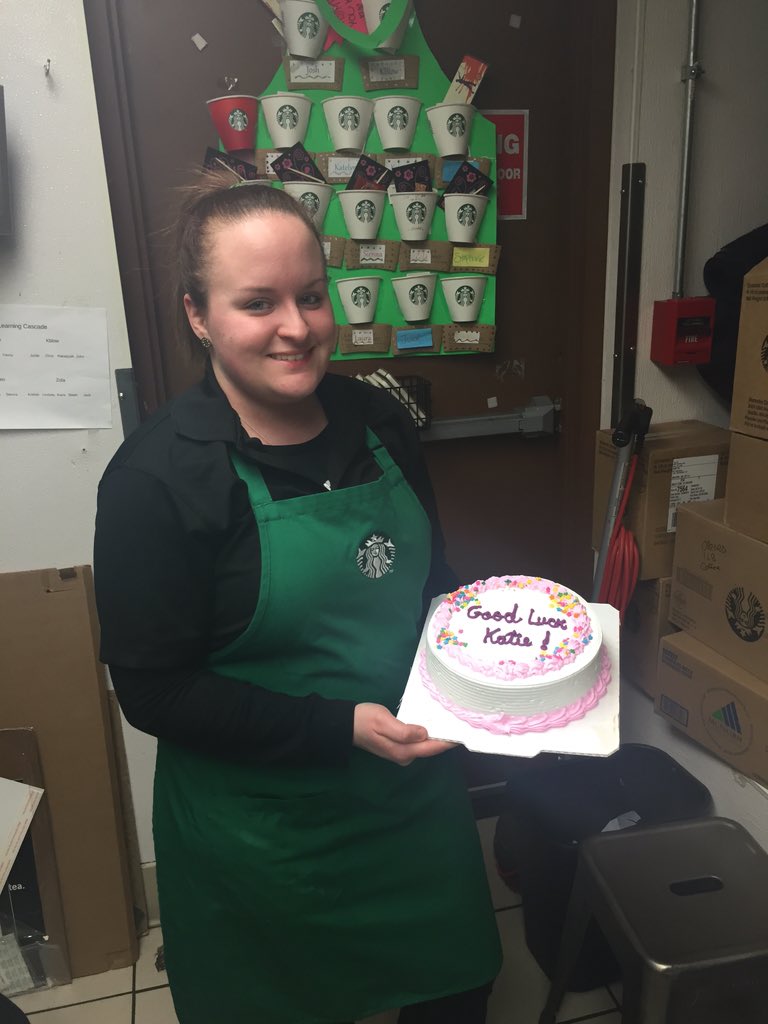 Today is Katie's last day as she continues her coffee journey at the Braintree Mall. Thank you for everything Katie!