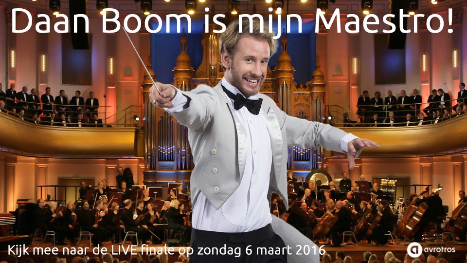 avrotrosmaestro's tweet image. Is @DaanBBoom jouw #Maestro? Deel dan dit bericht en laat zien dat je Team Daan bent!