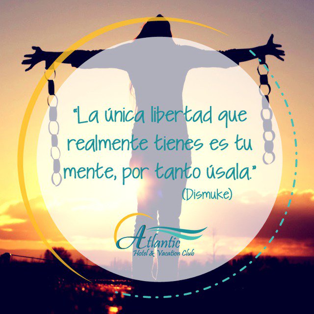 AtlanticHVC's tweet photo. "La única libertad que realmente tienes es tu mente, por tanto úsala".- Dismuke. https://t.co/KChnvFynTG