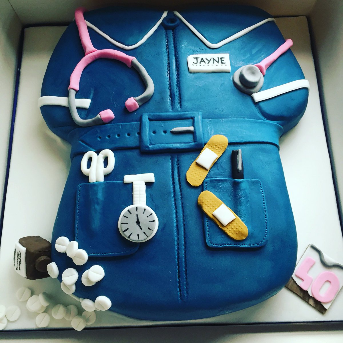 deeliciousbake's tweet photo. Nurse Cake by Dee-licious Bakery #deelicious #nurse #nhscake https://t.co/4P4DYbnxQh