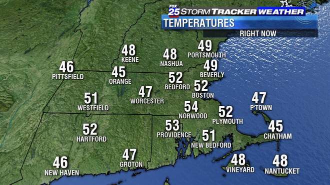 sarahwroblewski's tweet photo. What a turn around... 39 degrees yesterday in #Boston... already in the 50s right now! #Fox25 #WeatherInNewEngland https://t.co/99CYP38u5C