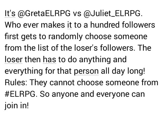 ExtremeLostRPG's tweet photo. #RT @GretaELRPG vs @Juliet_ELRPG https://t.co/mmoSaGRisl
