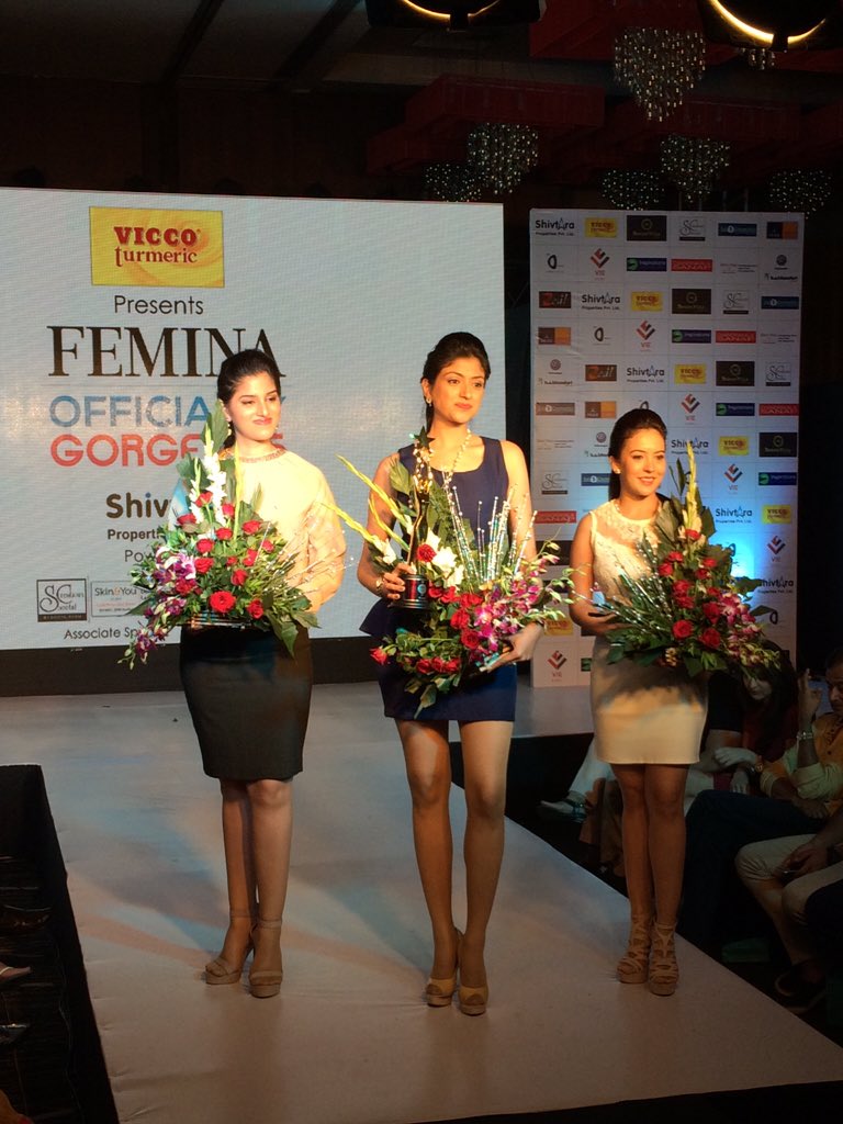 Congratulations to the #FeminaOfficiallyGorgeous winners Shivangi Maletia, Pradnya Rajpathak &amp; Manasi Mehrotra 👏🏽