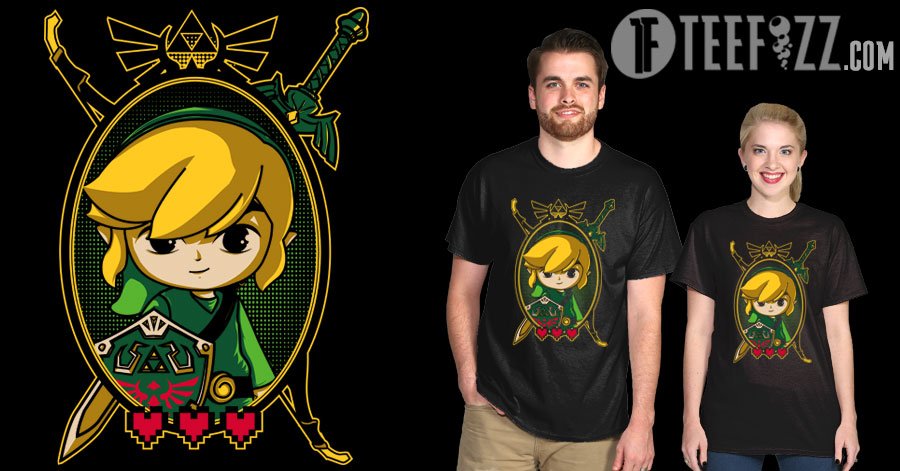 "Link Portrait"
Only $10 til 2/29
Here at: bit.ly/21xBKE8
#zelda #nintendo #videogames #tshirts #deals