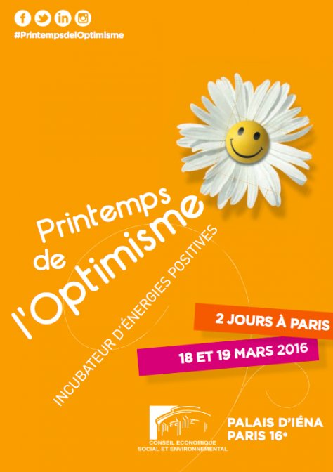 Le #PrintempsdelOptimisme à Paris les 18 et 19 mars, évènement à découvrir 😉!
<a href="/P_Optimisme/">Printemps de l'Optimisme</a> 
le-fil-good.fr
