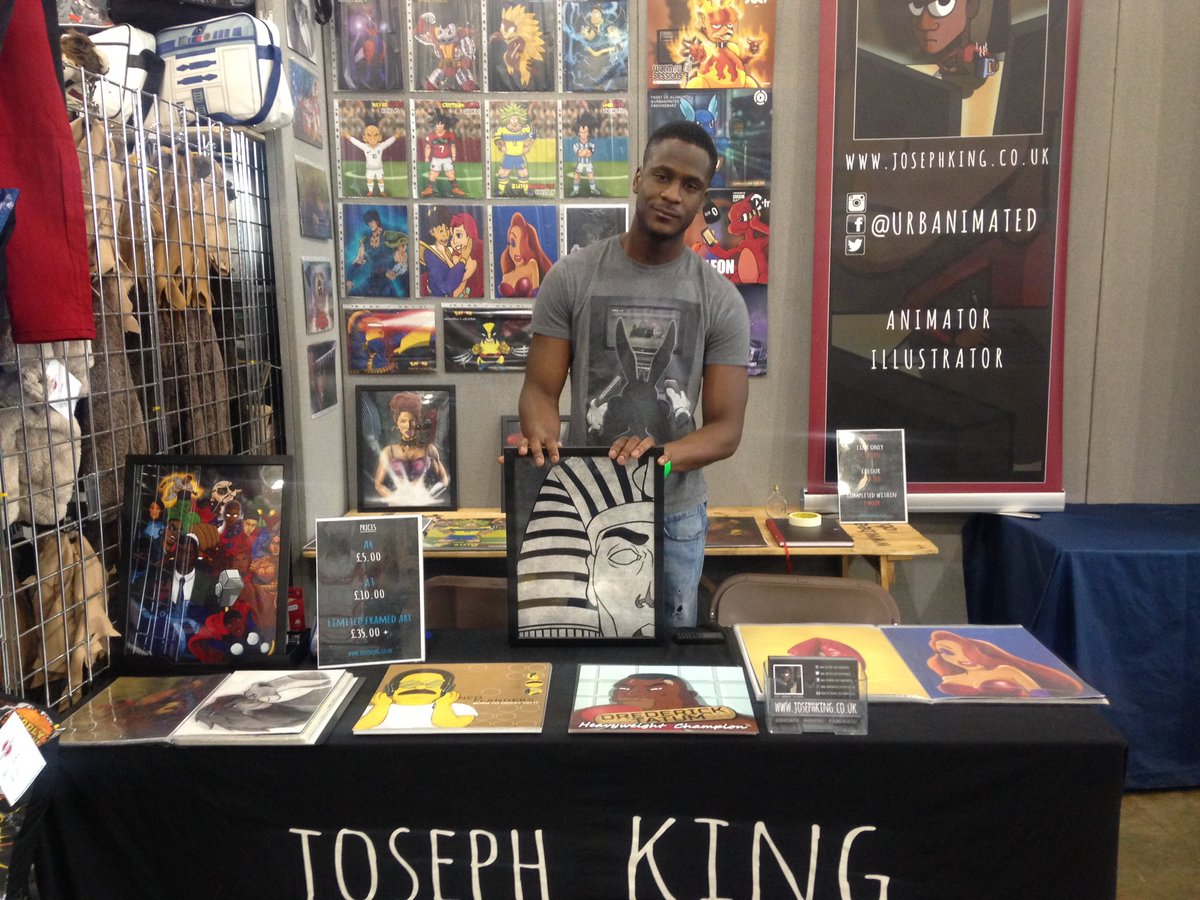 urbanimated's tweet photo. Joseph King at comic con this weekend. 

Representing Urban &amp; Black culture in his art.

Follow @JKingTheArtist https://t.co/WKekWK14Rf