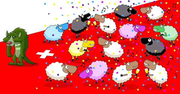 Snowden's tweet image. Proud of #Switzerland, whose direct democracy defeated xenophobia. Left: Campaign from my time there. Right: Today.