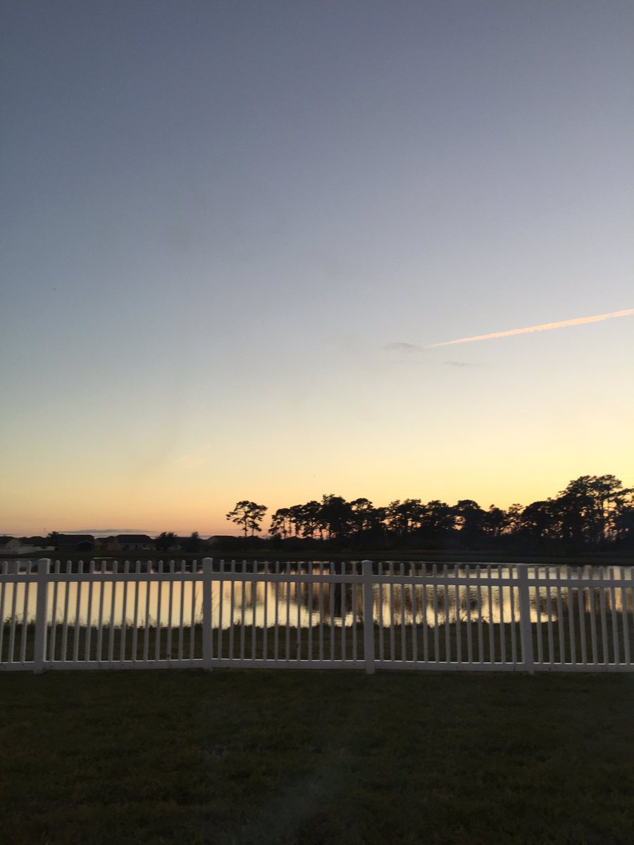 NYHC1977's tweet photo. Love the view from my backyard. #sunset #Florida #warmweather #water #palmtrees #sunset https://t.co/sM8wqtHbwA