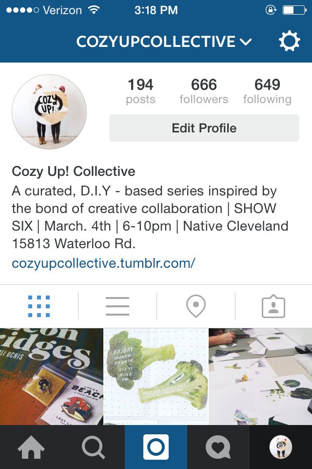 CozyUpCo's tweet photo. SHOW SIX MARCH FOURTH! We have 666 followers on Instagram life is v fun! https://t.co/ObvztHYHY0