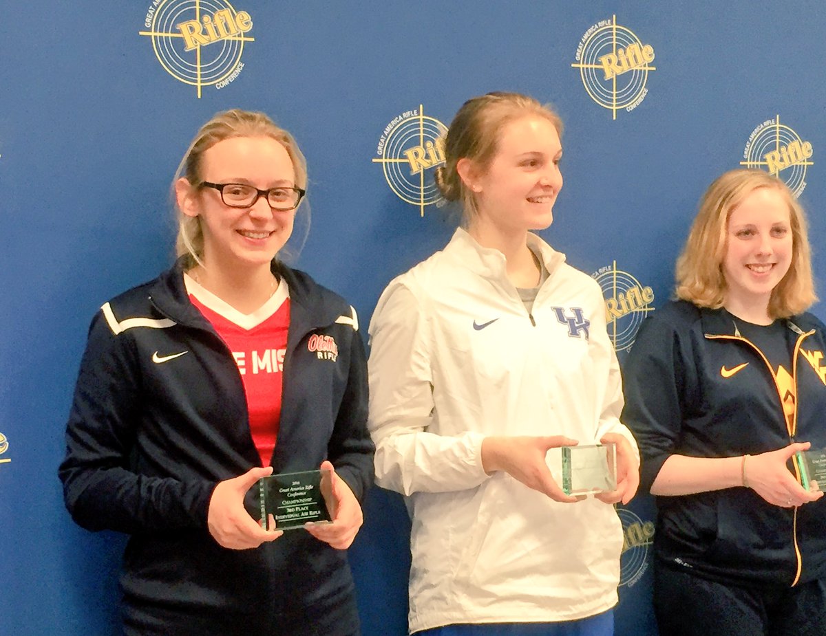 3rd in air for <a href="/a_weisz/">Ali Weisz</a> and a 5th place aggregate team for <a href="/OleMissRifle/">Ole Miss Rifle</a> #HYDR #GARC2016 #ProudCoach
